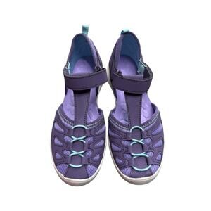 NEW Merrell Sandals Girls 3 Purple Blue Water Shoes Hiking Outdoors